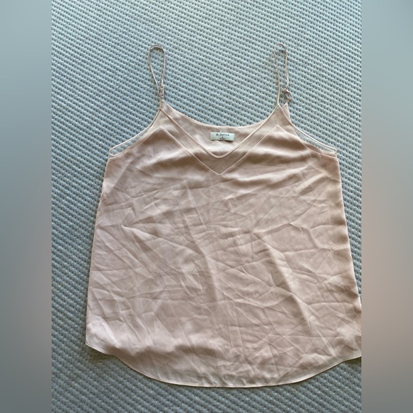 ARITZIA BABATON BLUSH GALEN SHEER TRIM CAMISOLE TANK TOP MEDIUM - Picture 3 of 5